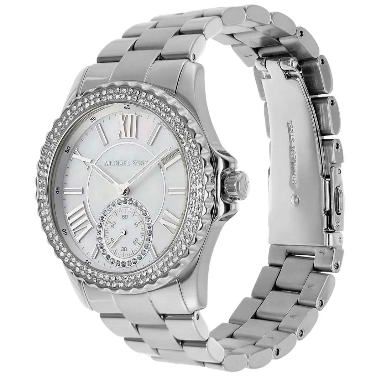 Michael Kors Everest White MOP Dial Silver Women's Watch - MK7403