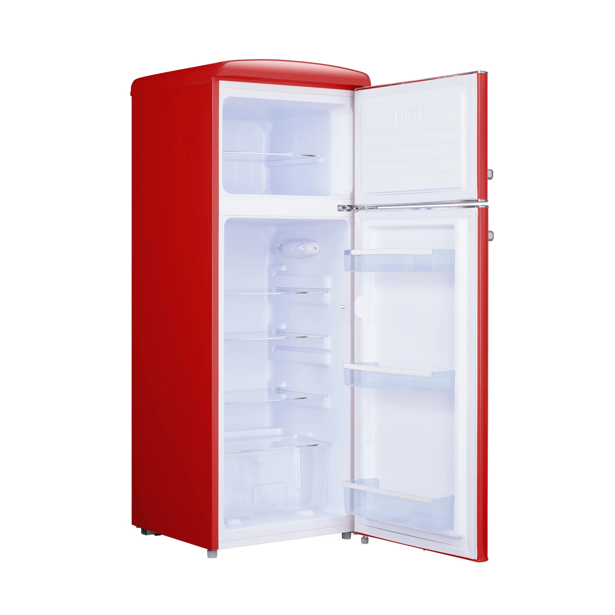 SPC Kühl- / Gefrierkombination Retro KS3777-1, rot, 206 L