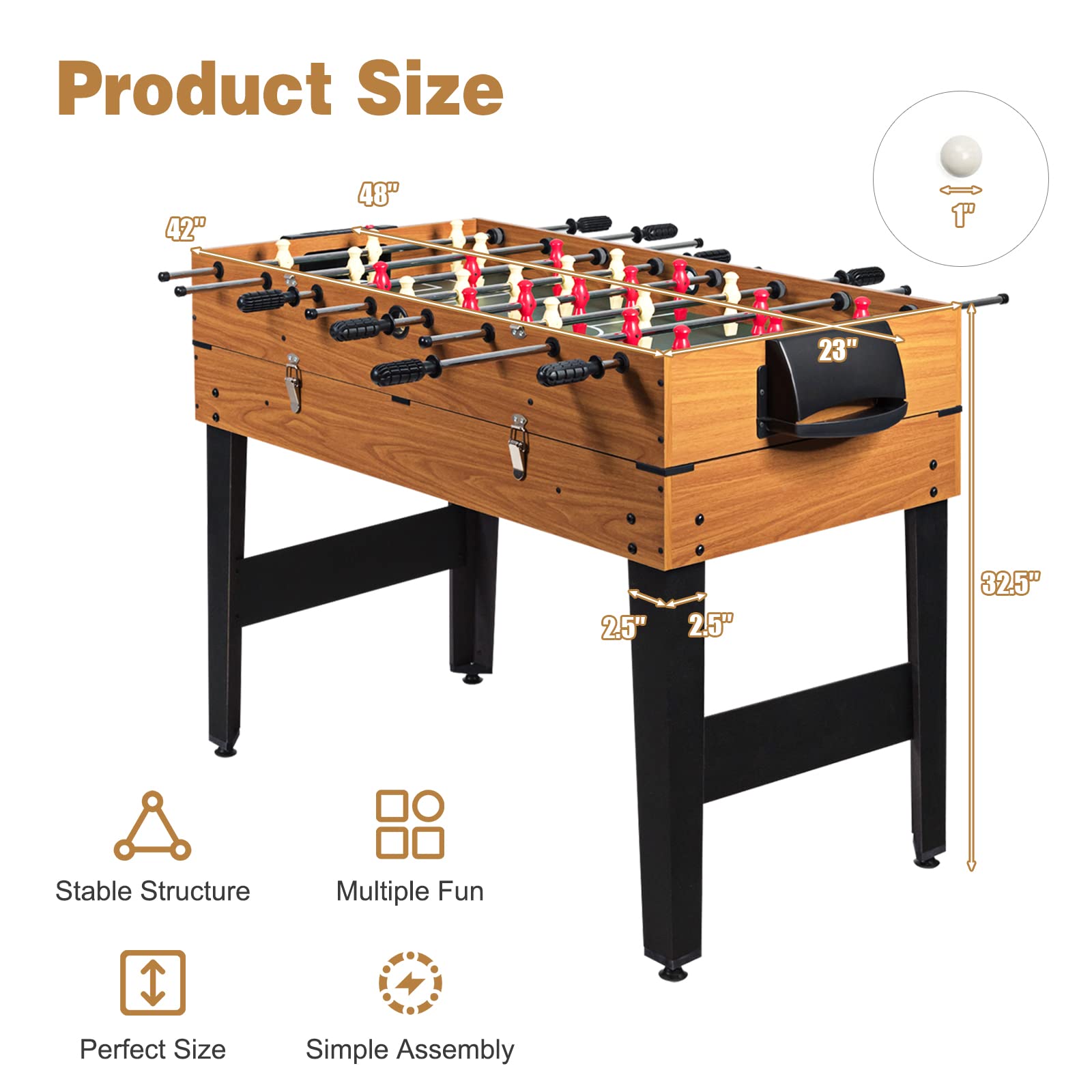 Goplus Foosball Hockey Billiard Soccer