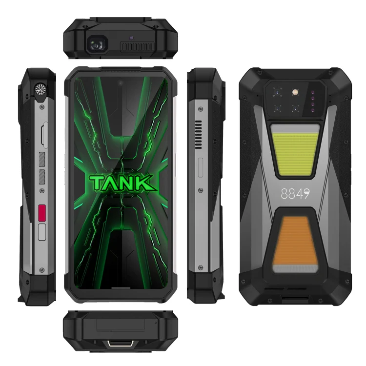 Unihertz 8849 Tank 3S  Projector Rugged Phone, 16GB+512GB, 6.79 inch Android 14 Dimensity 8200 Octa Core, Network: 5G (Black)