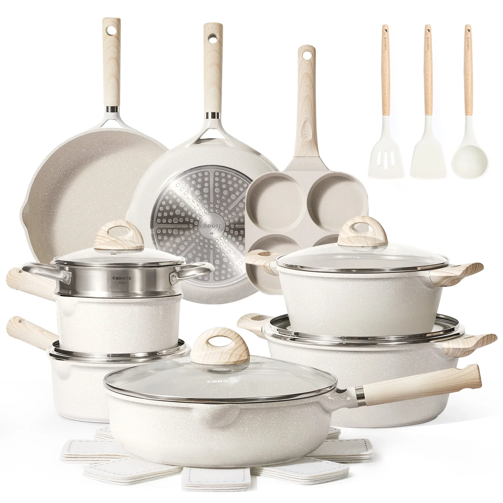 Carote Induction Kitchen Cookware Sets