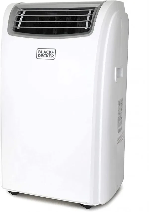 Condizionatore d'aria portatile da 14.000 BTU con riscaldamento e telecomando, bianco