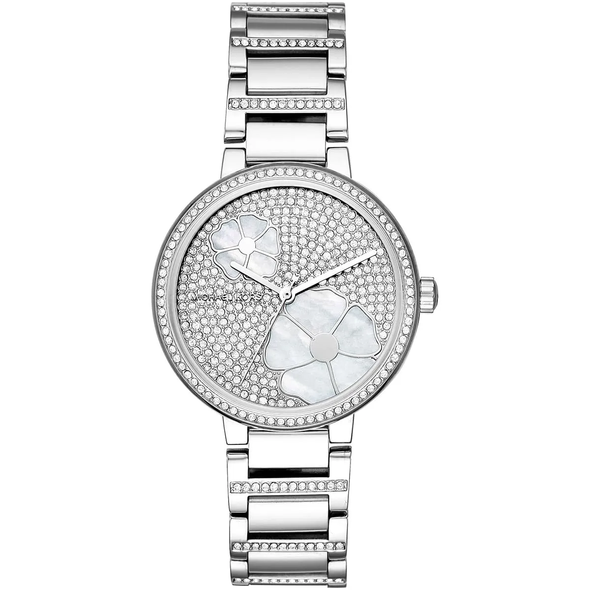 Michael Kors Courtney Pavé Silver Women's Watch - MK3835