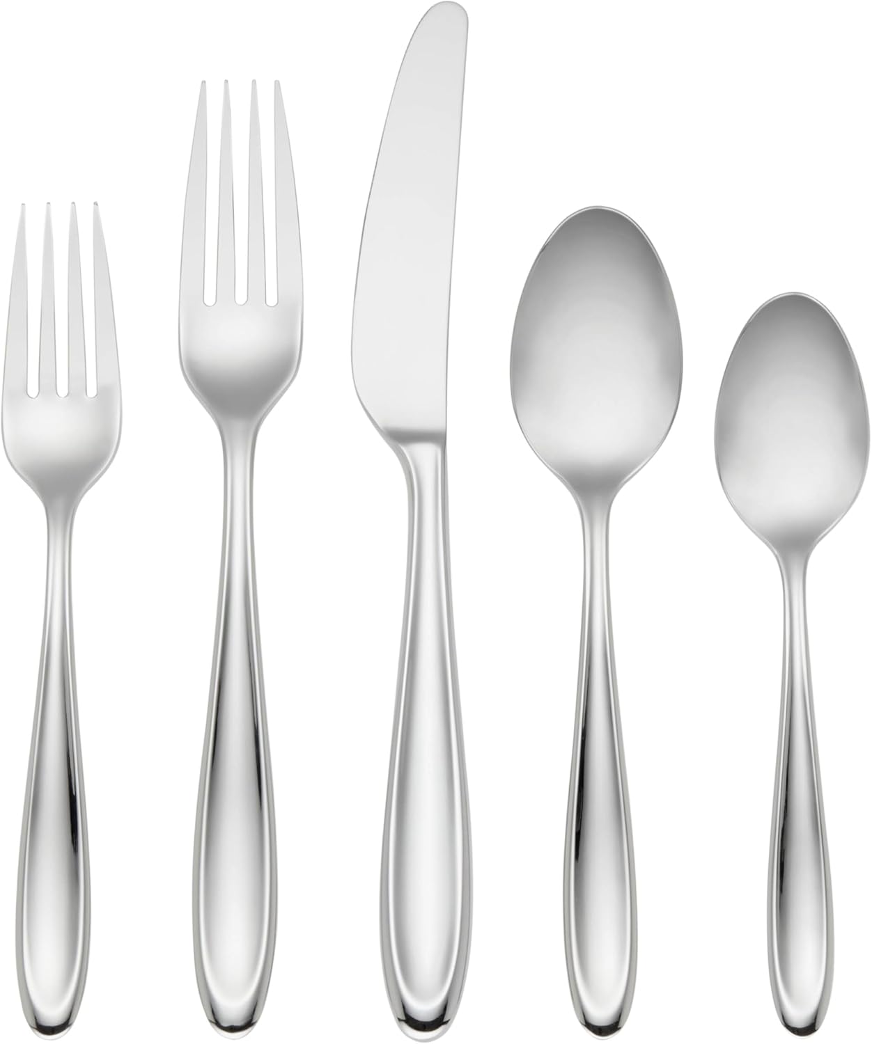 Lenox Silverware Set, Cantera 65-Piece Flatware Set, Service For 12, Dishwasher Safe, 18/10 Stainless Steel, Knives Spoons And Forks Sets, Home And Kitchen Serving Utensils (Silver, 65 Pieces)
