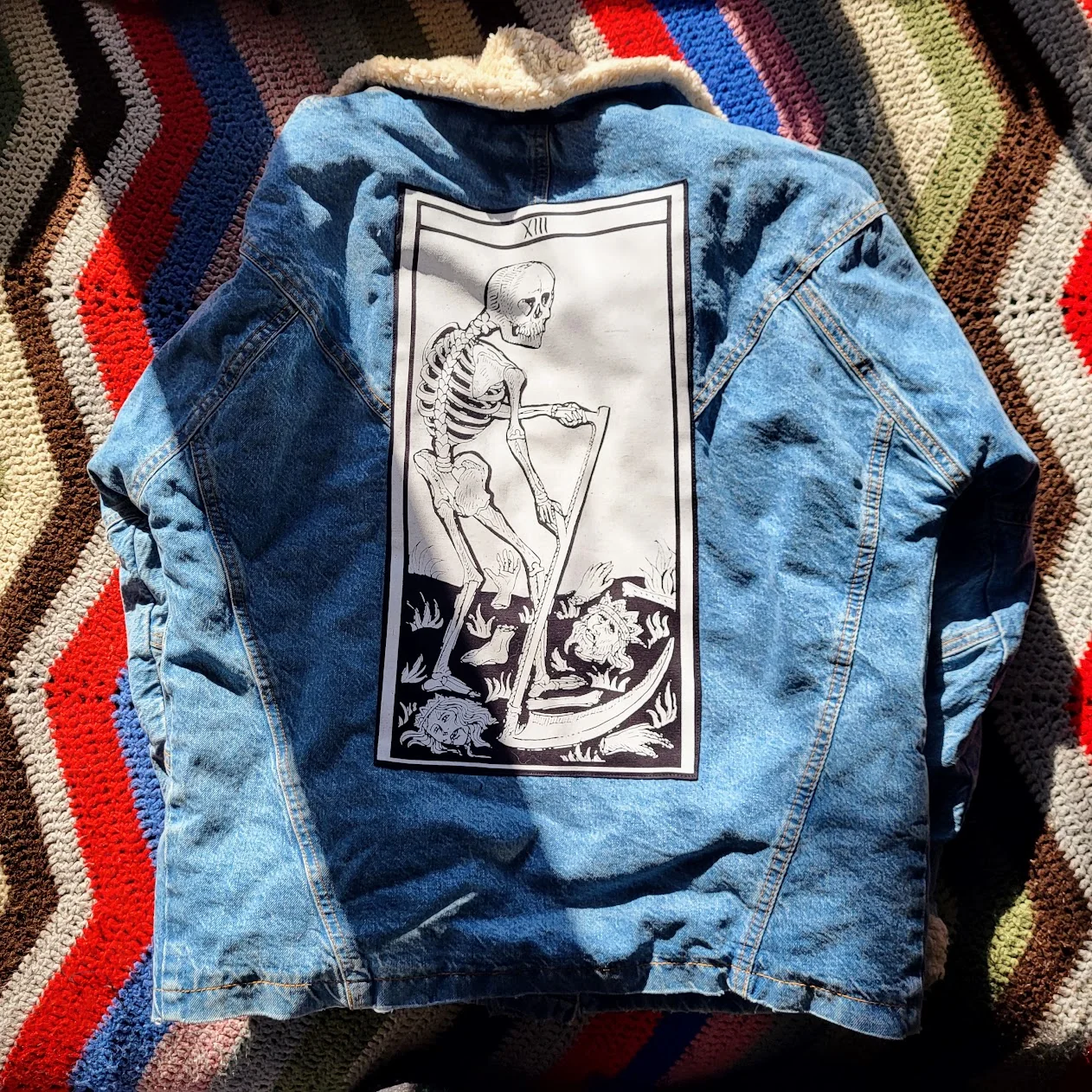 Wooly Death Jean Jacket Overcoat