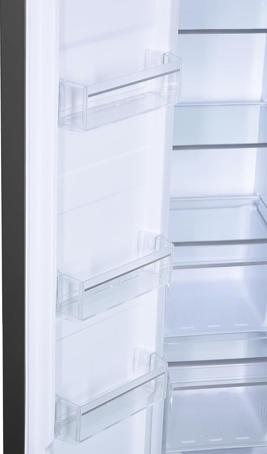 Beko GNO5322WDXPN Side-by-Side, Kühlschrank, Gefrierschrank, 532 l Gesamtvolumen, 347 Liter Kühlbereich, 185 Liter Gefrierbereich, Multifunktionsdisplay, NoFrost, Wasserspender, Edelstahl