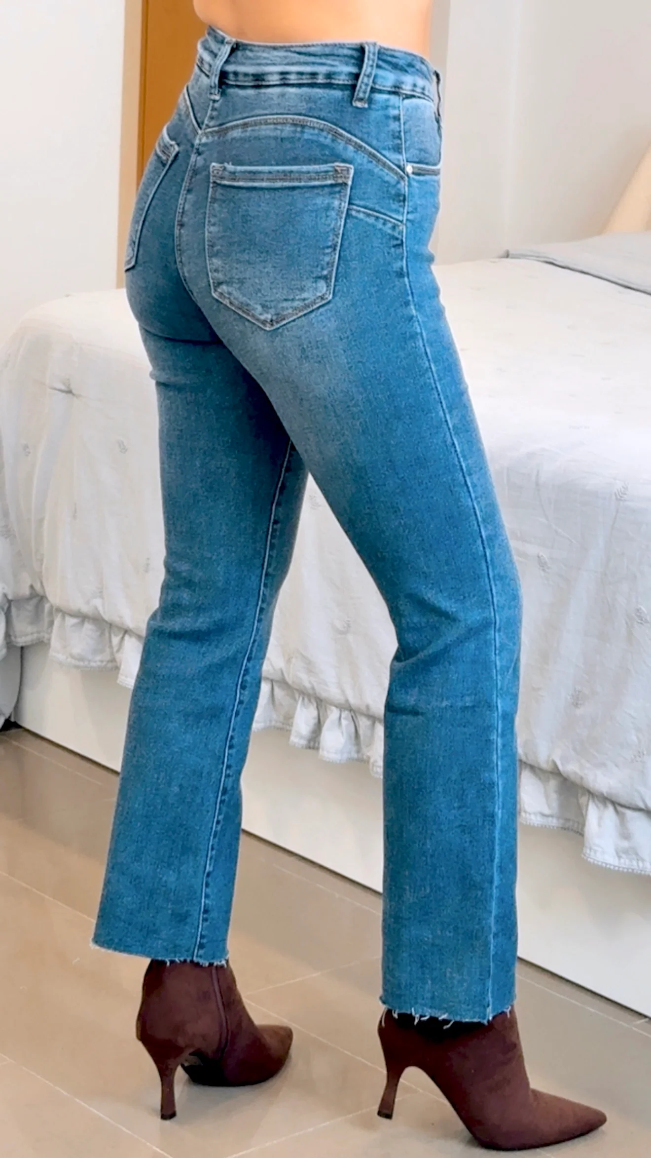PANTAL��N FAJA DENIM