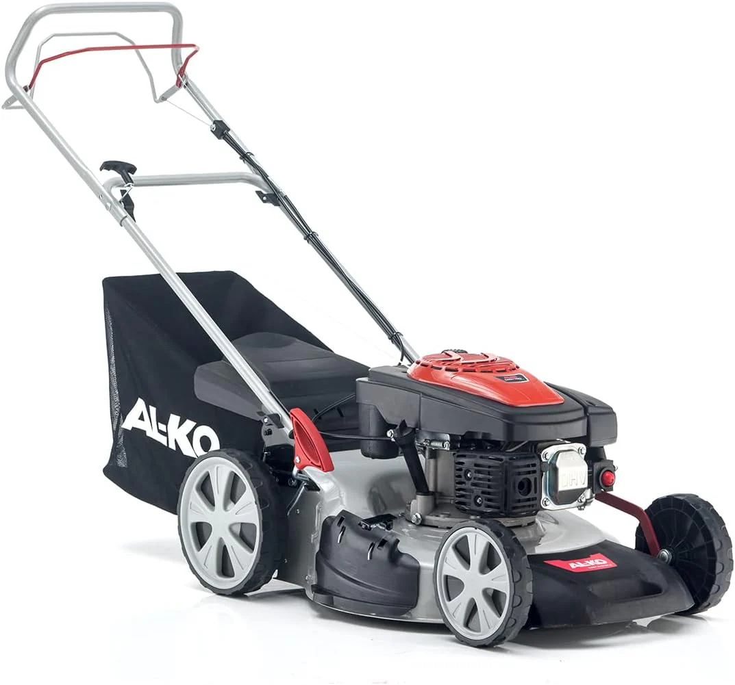 AL-KO Benzine grasmaaier Easy 5.10 SP-S (51 cm maaibreedte, 2.3 kW motorvermogen, centrale maaihoogteverstelling, robuuste stalen behuizing, met achterwielaandrijving, voor gazonoppervlakken tot 1800 m2)