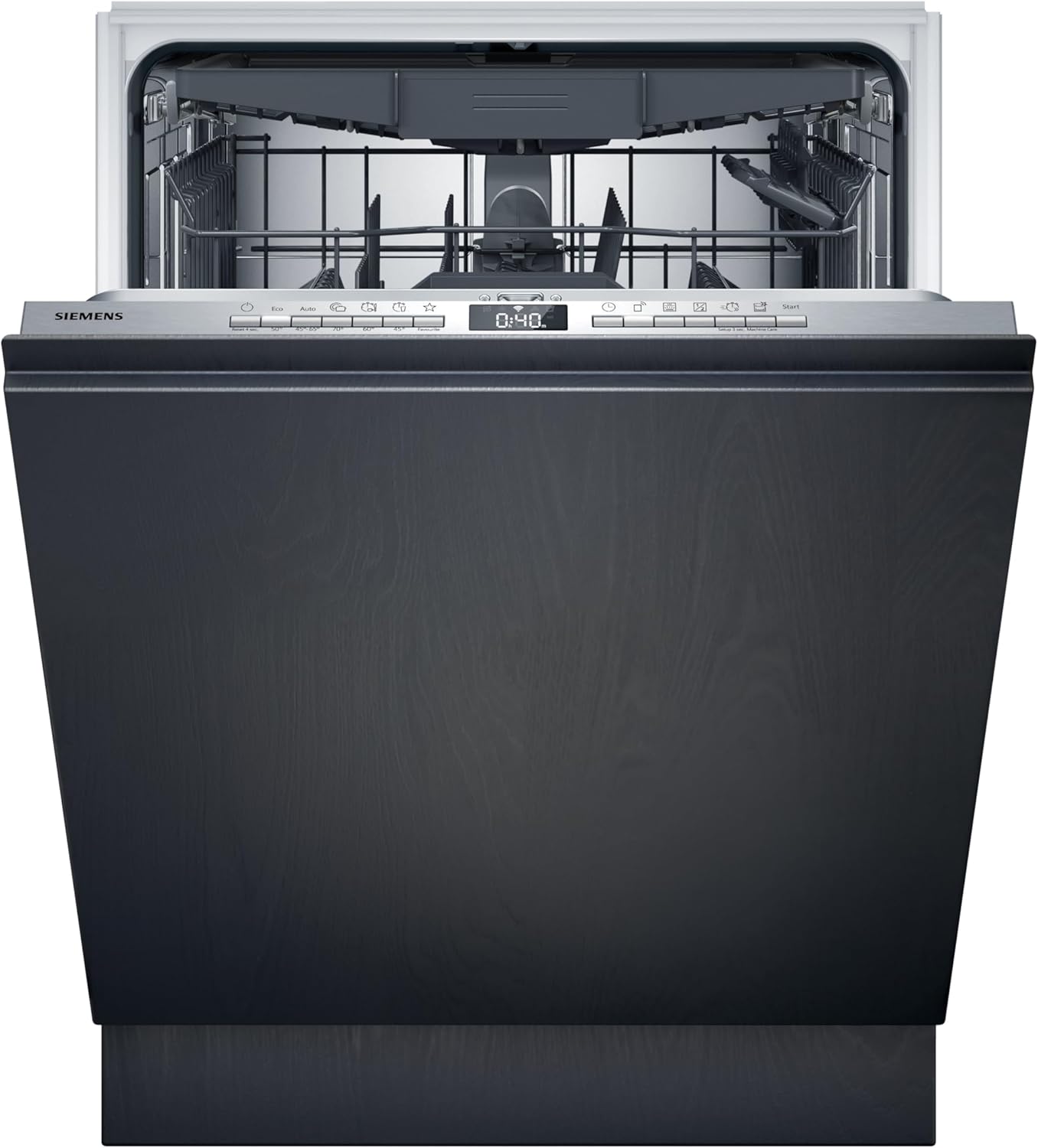 Siemens SN63EX14VE, iQ300 Smarter Geschirrspüler, Vollintegrierte Spülmaschine mit Besteckschublade, 60 cm, Auto Türöffnung dank autoOpen dry, Besonders leise durch iQdrive-Motor, infoLight aquaStop