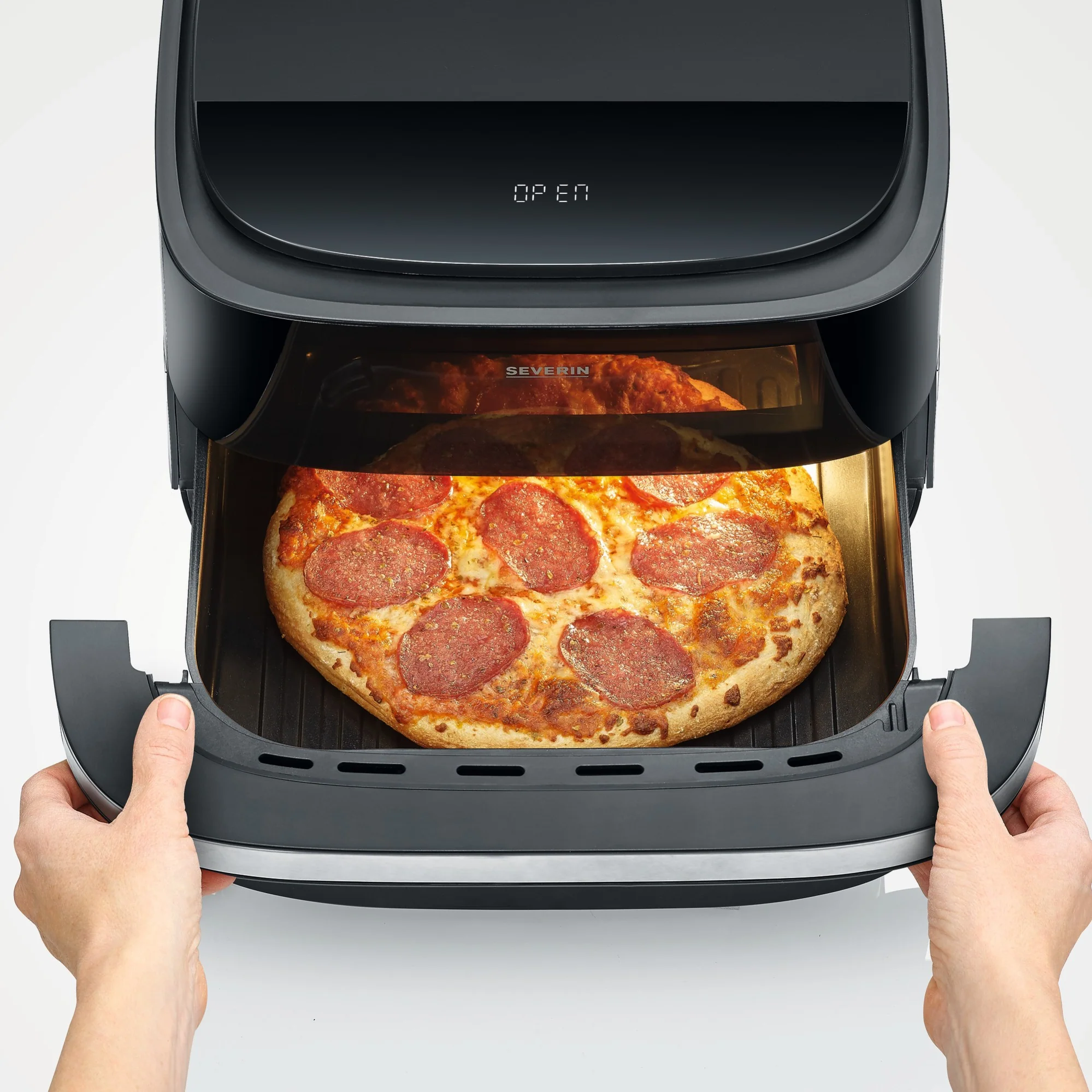 Severin Heissluftfritteuse Fry&Pizza&more mit 4 Liter