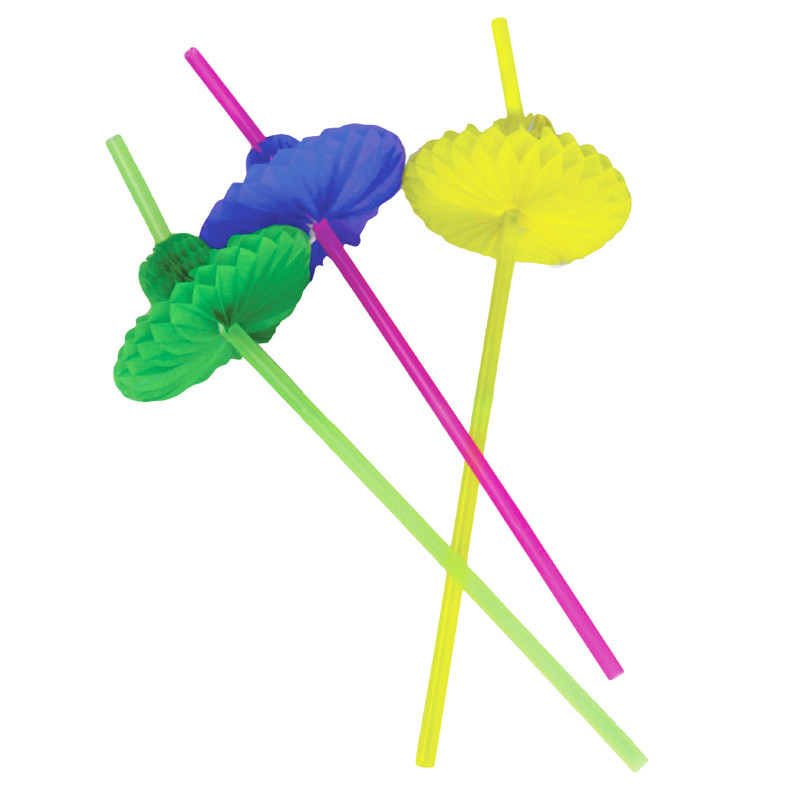 Fiesta Party Supplies Sombrero Straws 1885