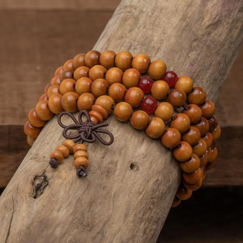 Tibetaanse Mala - Sandelhout - Bruin
