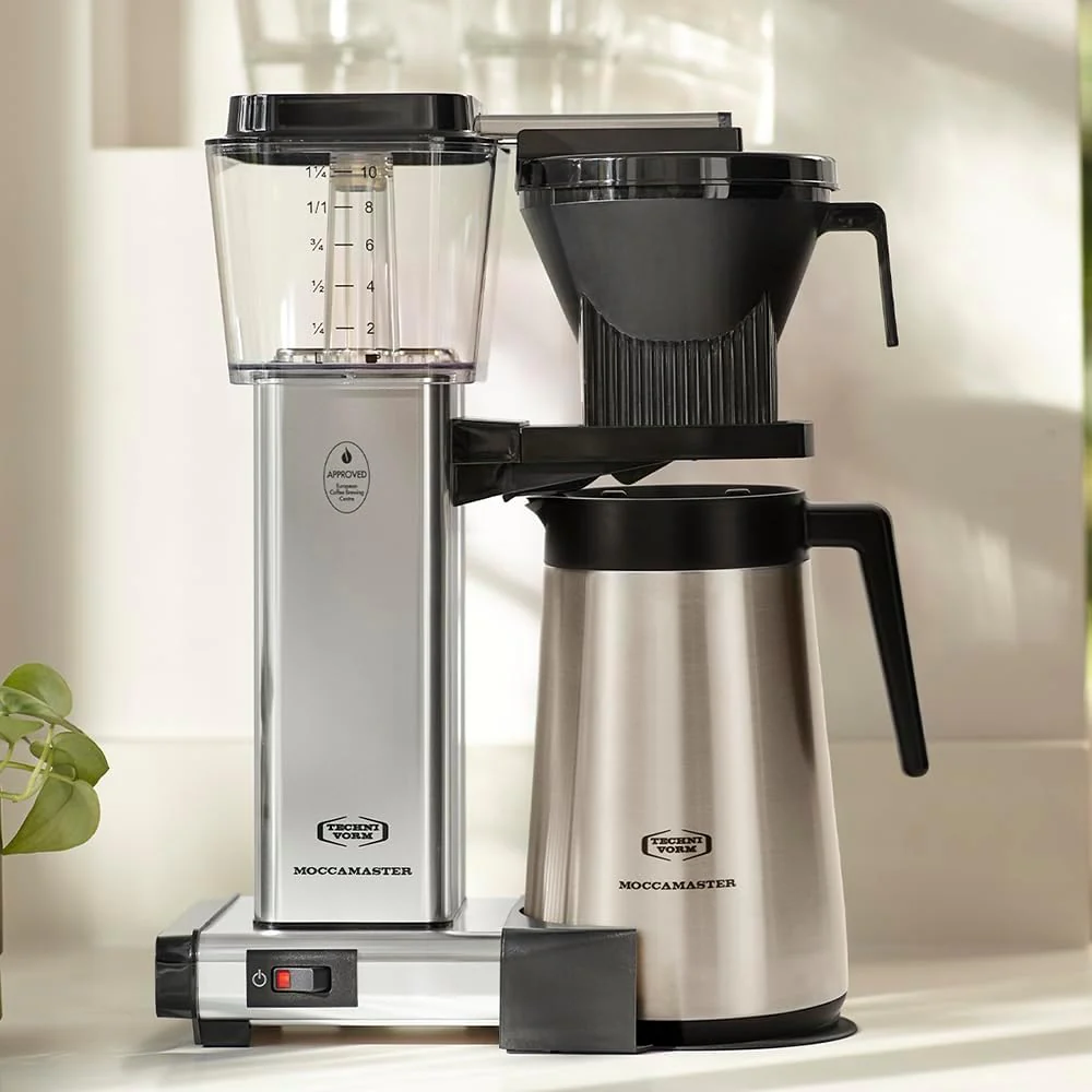 Moccamaster KBGT, filterkoffiezetapparaat met thermoskan, filterkoffiezetapparaat, Off-White, 1.25L