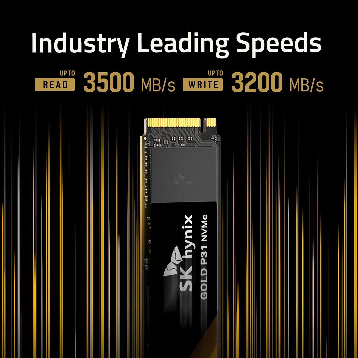 SK hynix Gold P31  PCIe NVMe Gen3 M.2 2280 Internal SSD | Up to 3500MB/S