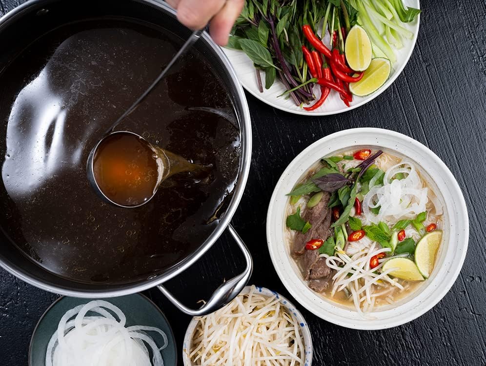 10 Quart Hybrid Nonstick Saucepan and Lid, Dishwasher and Oven Friendly, Compatible with All Cooktops