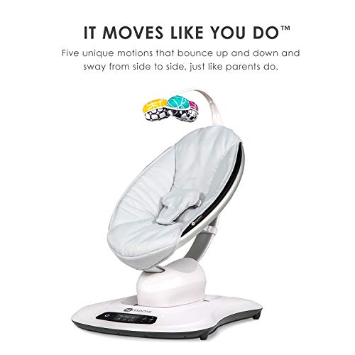 4moms? mamaRoo 4 Multi-MotionTM Baby Swing, Bluetooth Baby Rocker with 5 Unique Motions