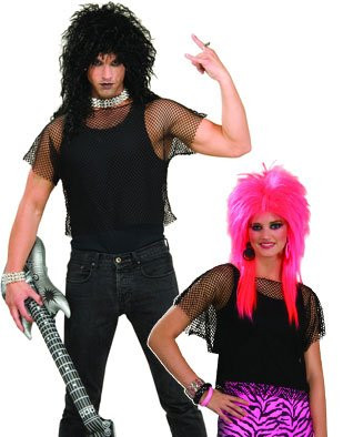 80's Rock Star Fishnet Shirt Adult 4533
