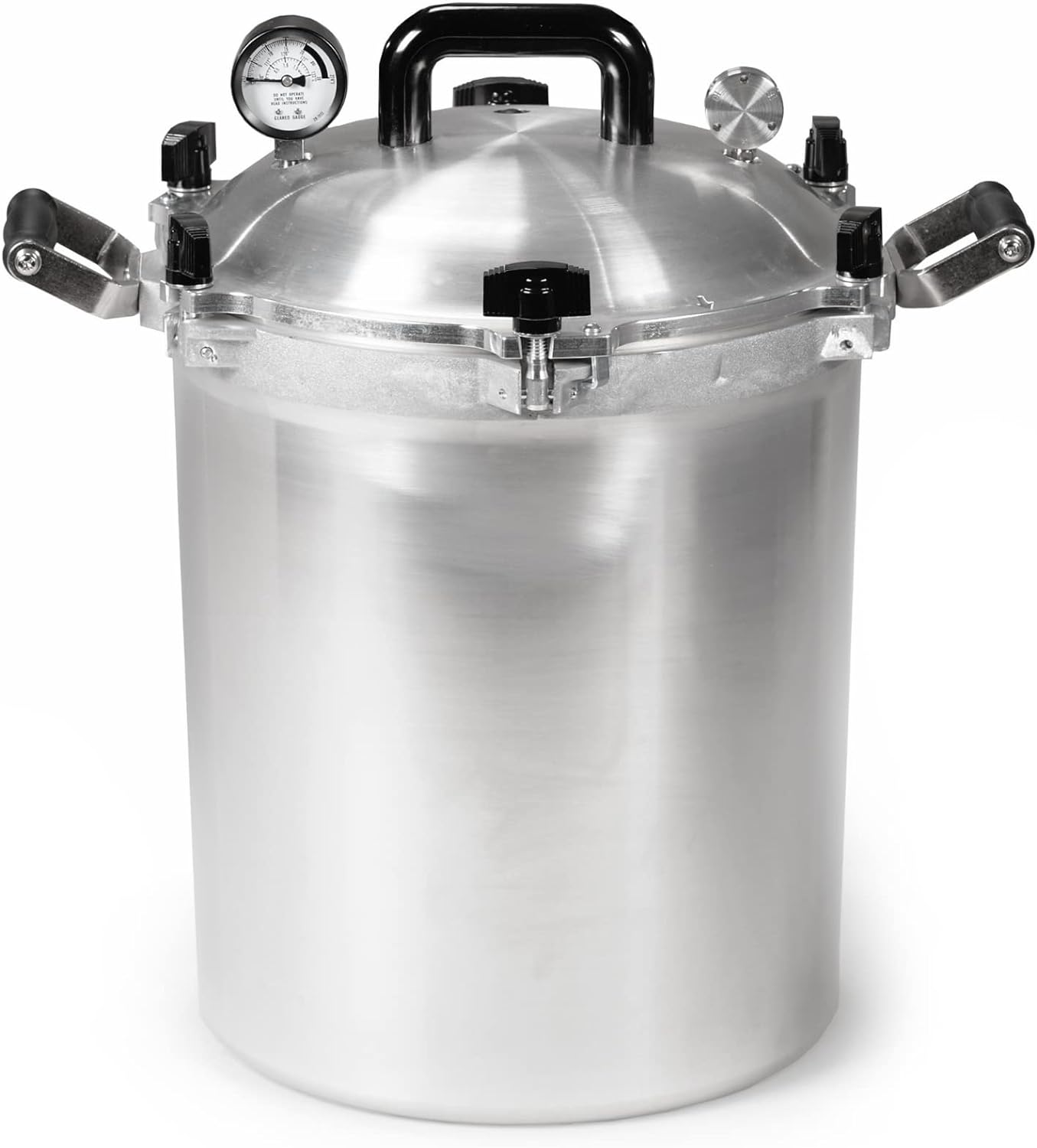 All American 1930: 21.5qt Pressure Cooker/Canner (The 921) - Exclusive Metal-to-Metal Sealing System - Easy to Open & Close - Suitable for Gas, Electric, or Flat Top Stoves - Made in the USA