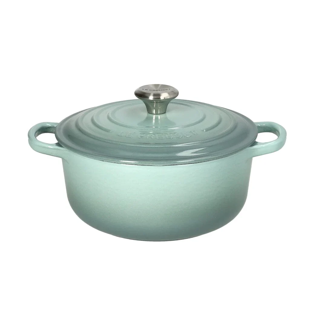 2025 Le Creuset - Cocotte redonda Signature Sea Salt 28 cm 6,7 l