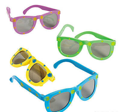 Kids Fish Print Sunglasses 12 PACK MIX Colors Party Favor Quality Ages 3-9 | 383