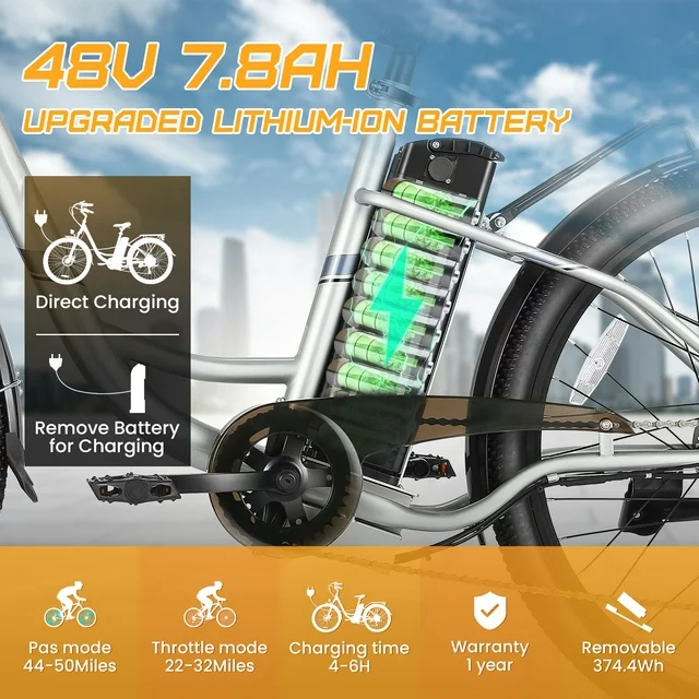 Gocio 500W Electric Bike for Adults, 26