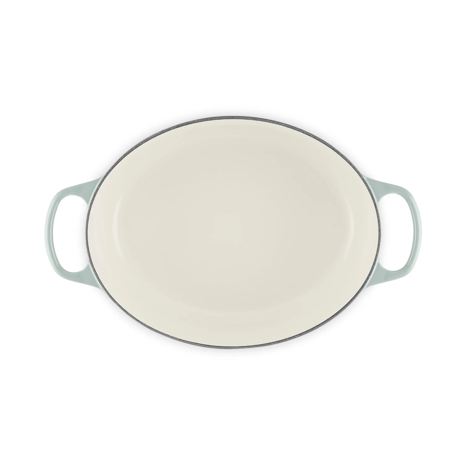 Le Creuset Pfanne Signature Bräter Oval  31 cm Sea Salt