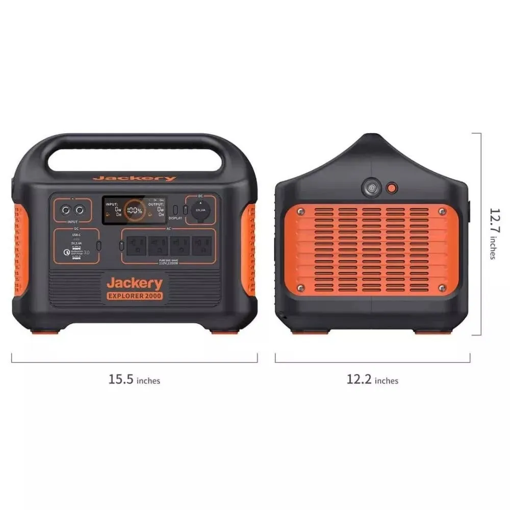 2025 Generador Solar Jackery 2000 con 4 Paneles Solares SolarSaga de 200W