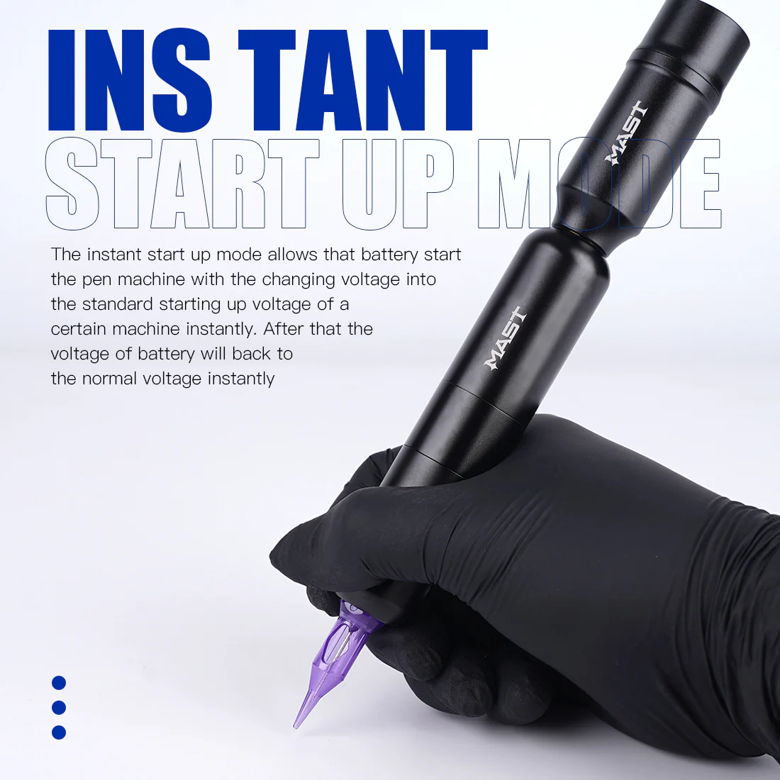 Kit de Bolígrafo de Tatuaje Mast S9 con Motor sin Núcleo y Potente