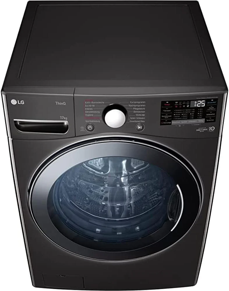 LG F4WV7080, Klasse A, Voorlader Wasmachine 8 kg, 1400 tpm, AI Direct Drive, Wi-Fi, Dieptereiniging met Stoom, Grote Capaciteit, TRIPLE A, Veiligheidsglas Buitendeur, 62 x 60 x 85 cm ? Wit