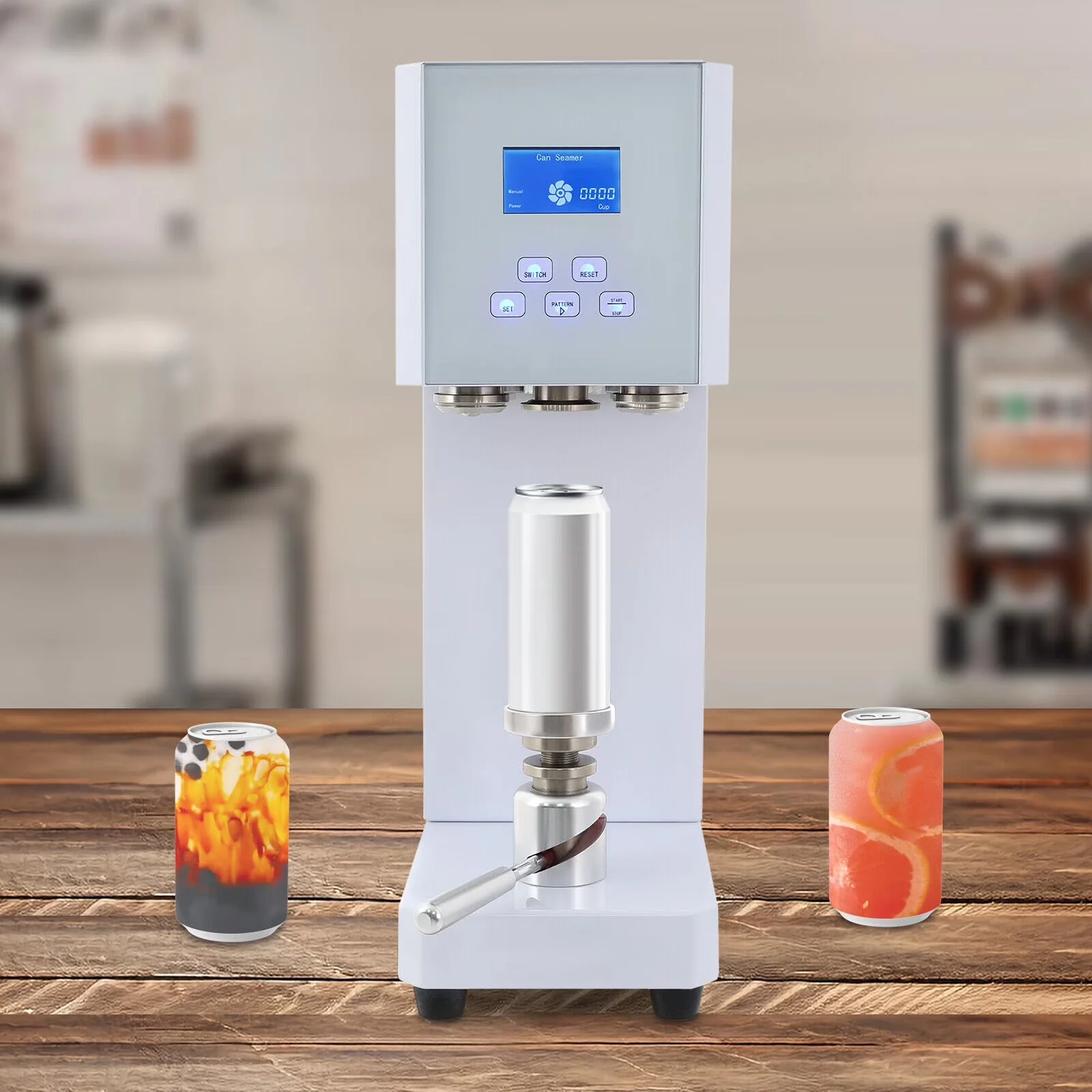 370W Automatic Can Sealing Machine Electric Cup Sealer Machine with Counter 110V