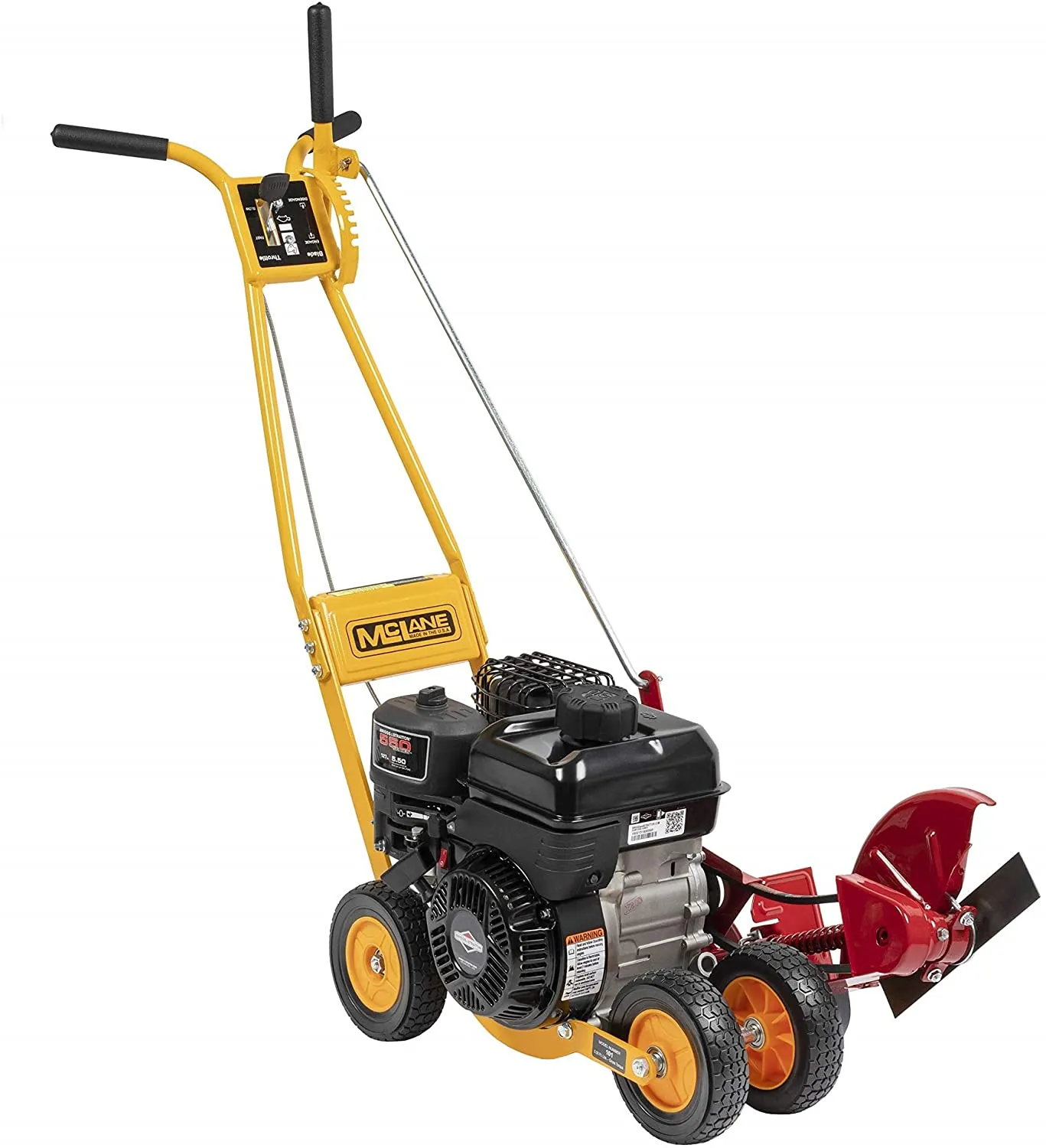 101-5.5GT-7Gas Powered Lawn Edger, 5.50 Gross Torque/3.5 HP B&S Engine 7��� Wheels