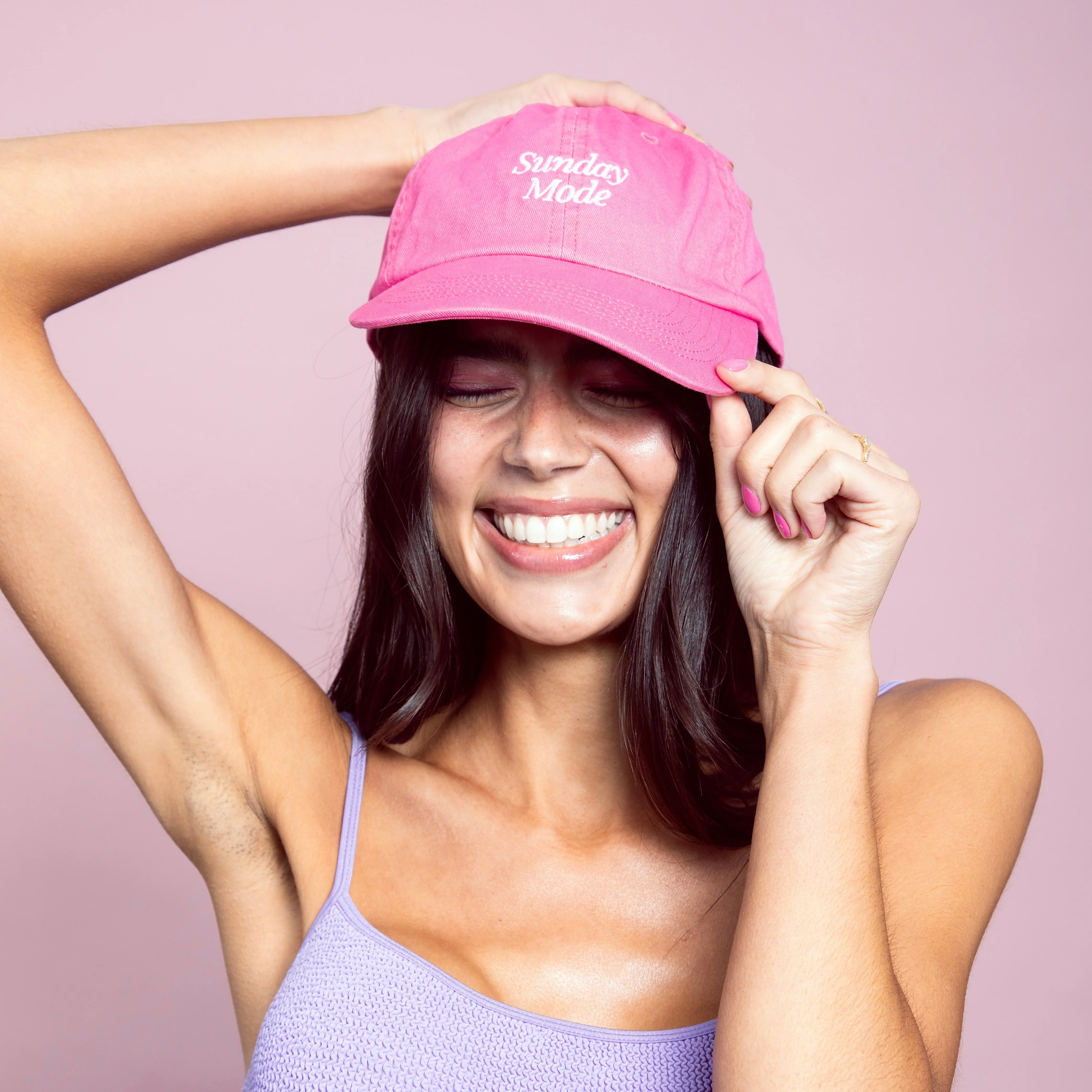 Pink Sunday Mode Cap