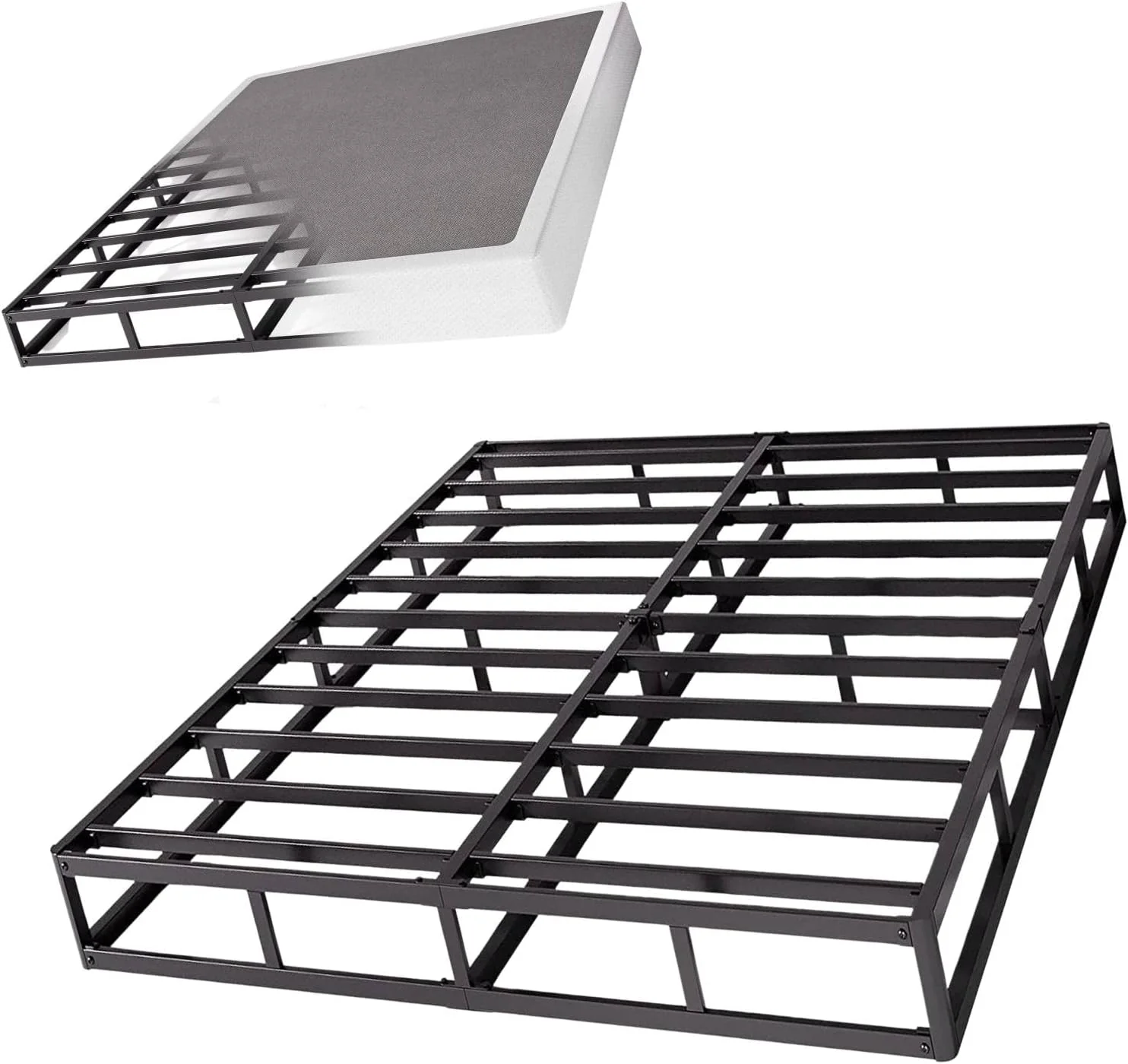 2025 Aardhen King Boxspring estructura para colchón perfil alto 9 pulgadas – Estructura metálica resistente