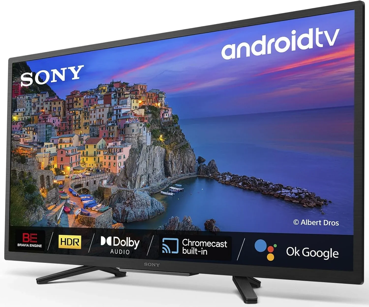 2026 BRAVIA KD32W804 - Smart TV 32 Pulgadas HD Ready (Alto Rango Dinámico HDR, Android TV) Negro, Modelo 2022