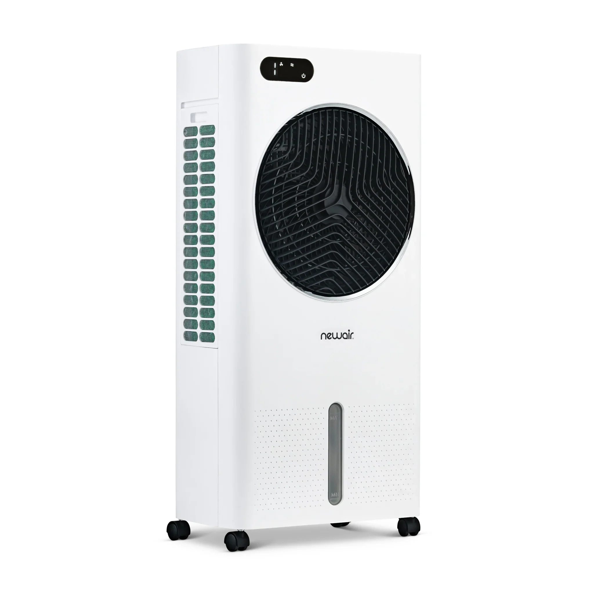 2025 Newair® Enfriador de Aire Evaporativo y Ventilador Portátil 1 600 CFM con Placa de Enfriamiento tipo Panal – Blanco