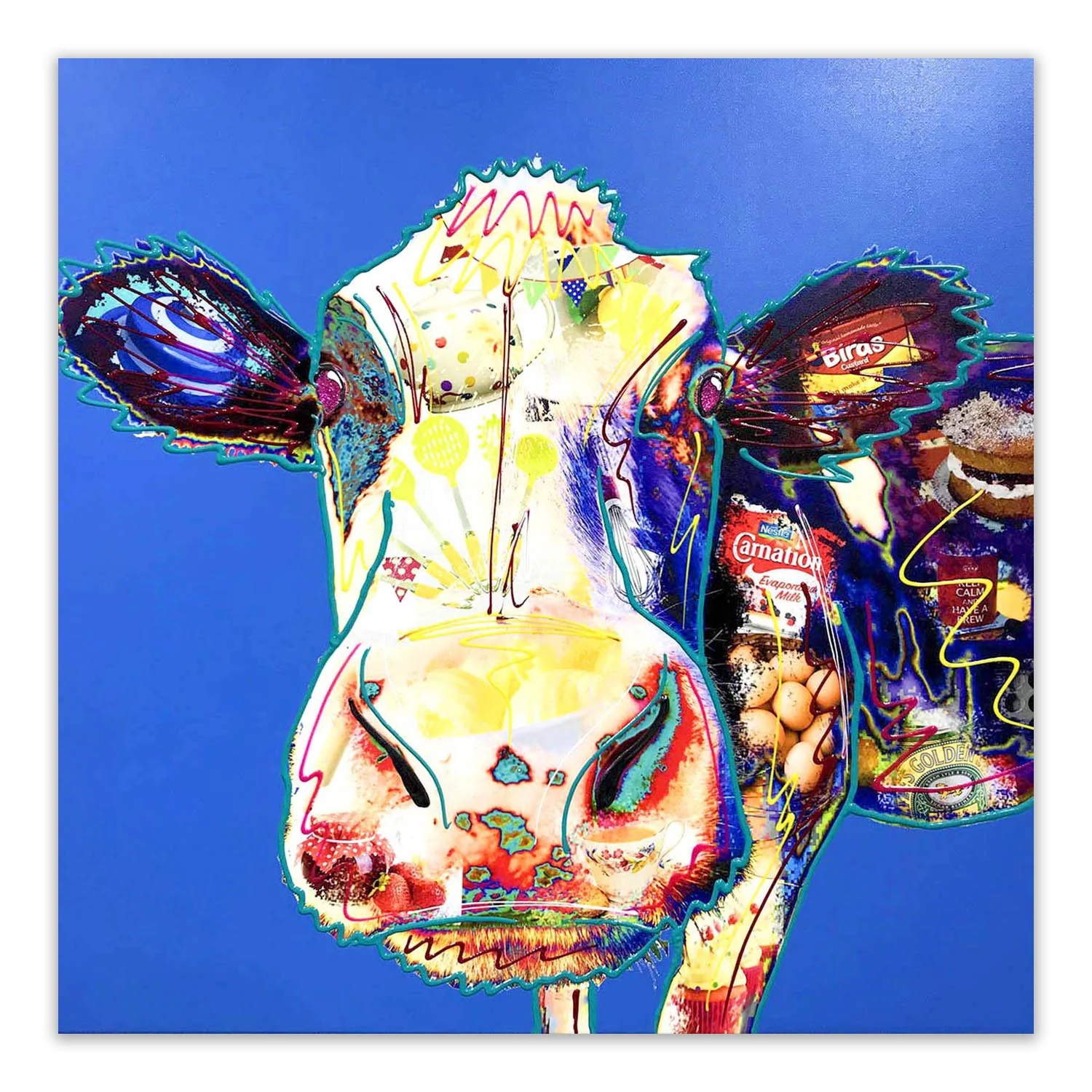 Mavis Baker Blue Cow