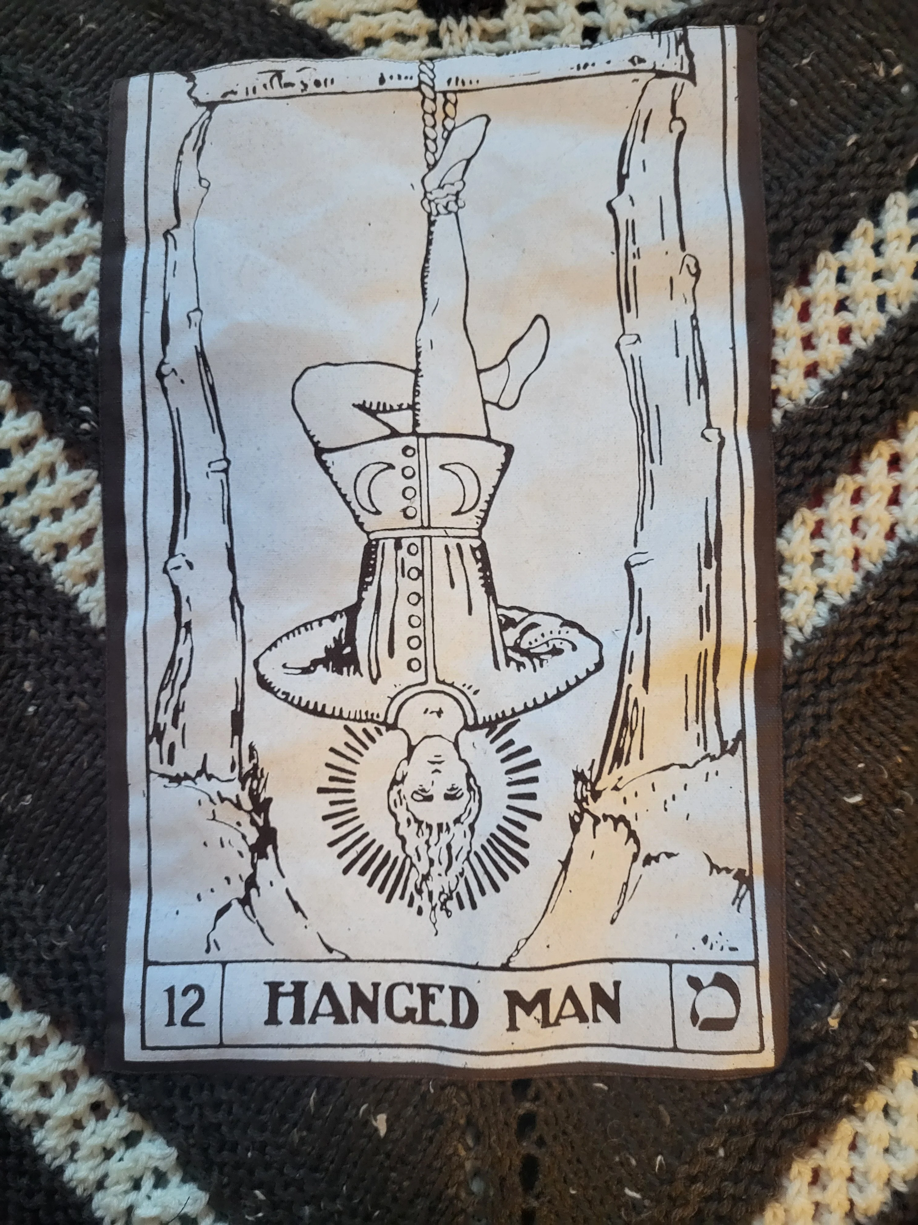 Hanged Man 70s Hand Knit Shawl