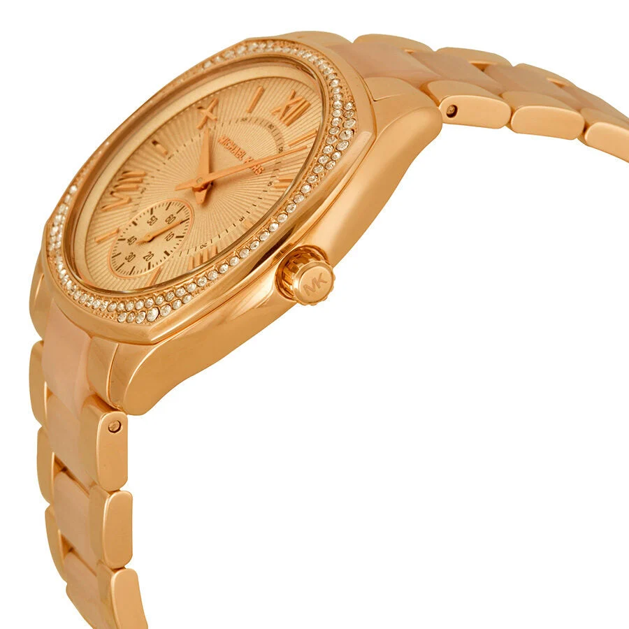 Michael Kors Bryn Rose Gold and Acetate Women's Watch - MK6135