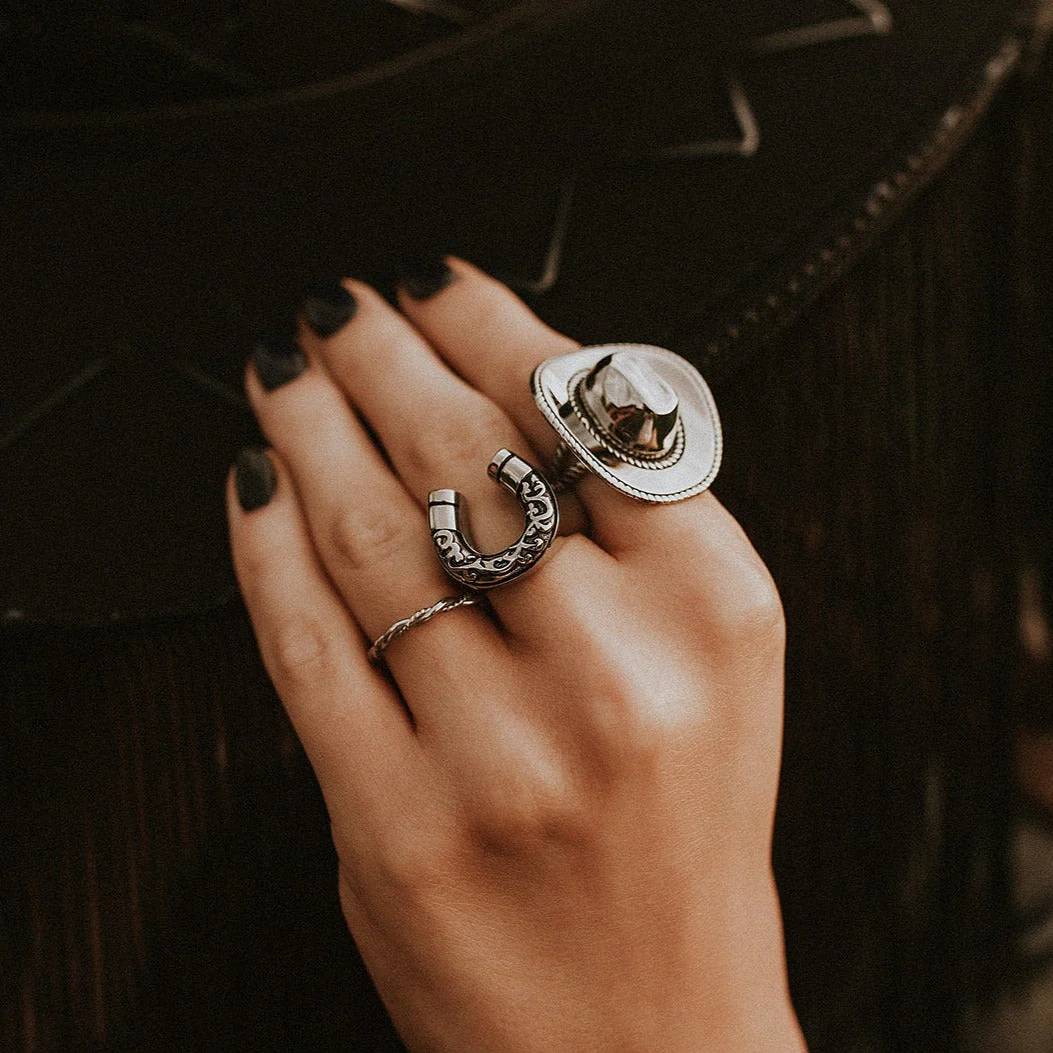 Lucky Charm Horseshoe Ring