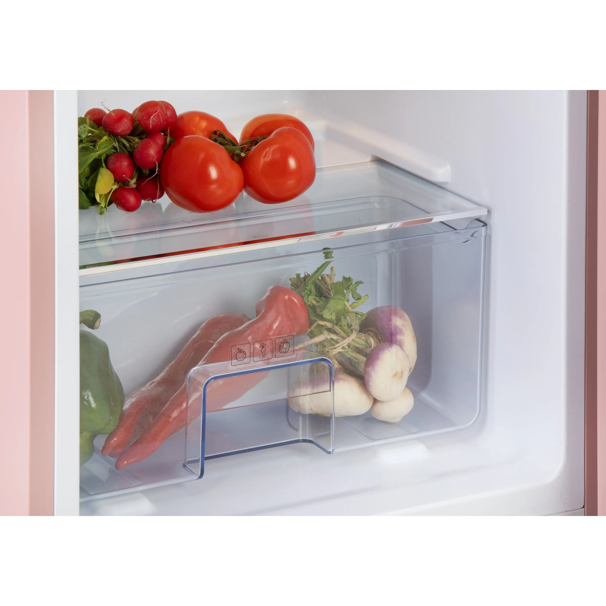 Domo Kühlschrank Retro DO91708R, Pink, 218 L