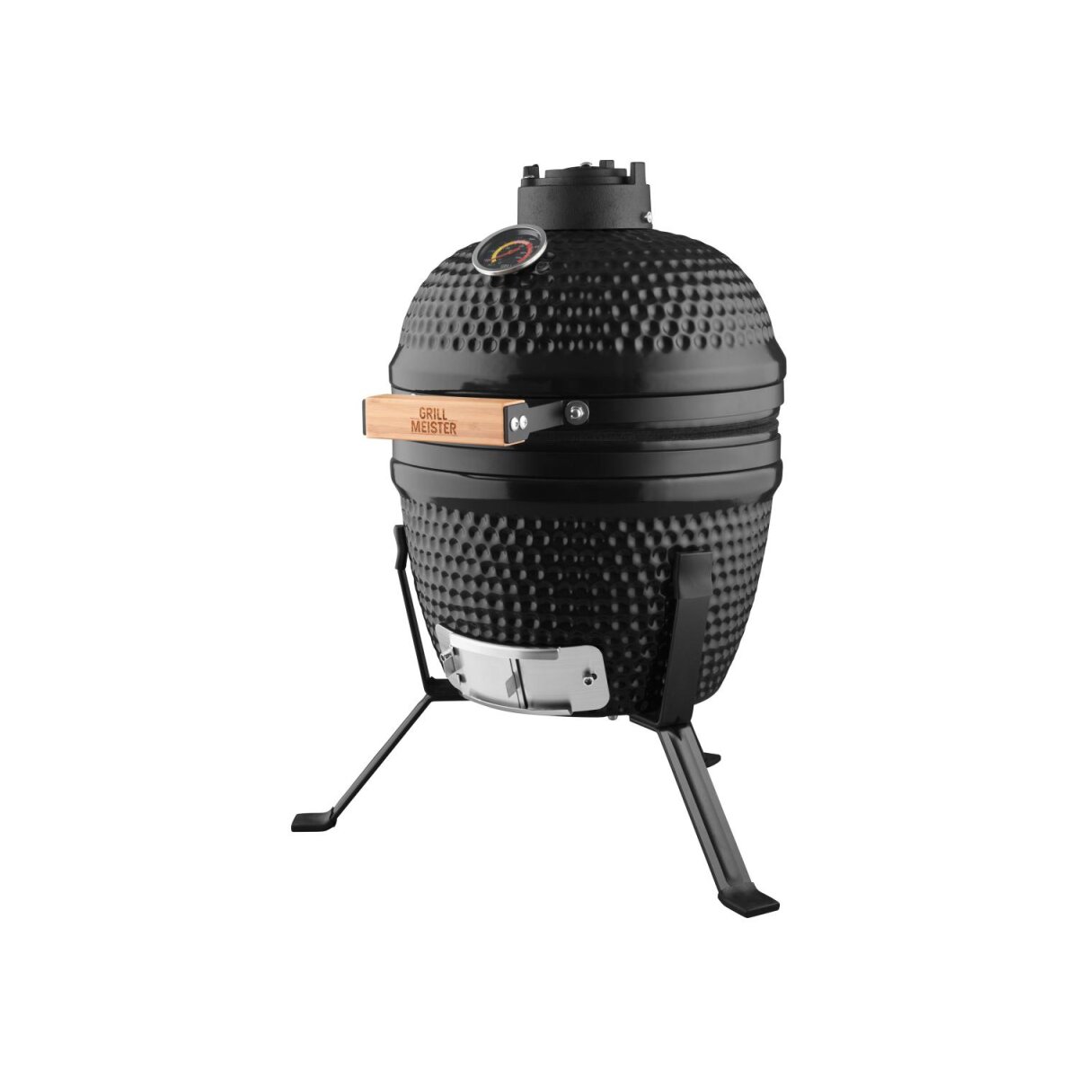 GRILLMEISTER Mini-Keramikgrill, für Holzkohle, schwarz - B-Ware neuwertig