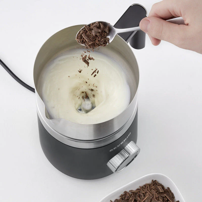 Severin Milchaufschäumer SM3587 schwarz/edelstahl auch für vegane Milch
