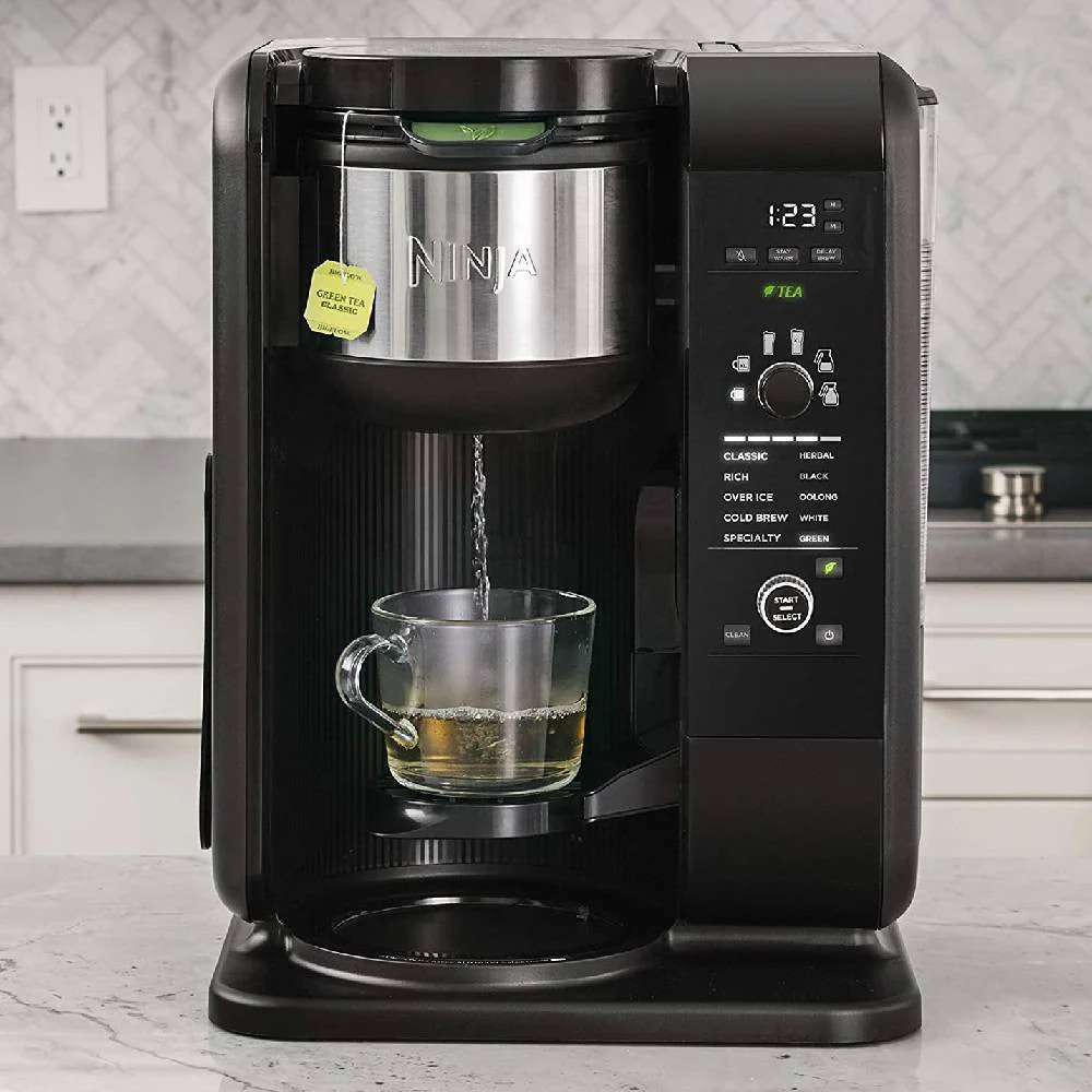 Sistema Ninja de Infusión Caliente y Fría, Cafetera y Tetera con Auto-iQ y Jarra de Vidrio