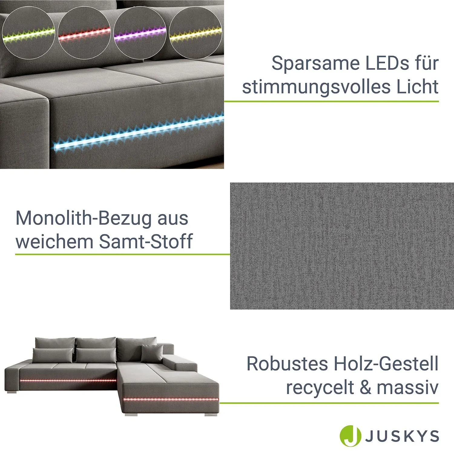 2025 Sofá Davos con LED