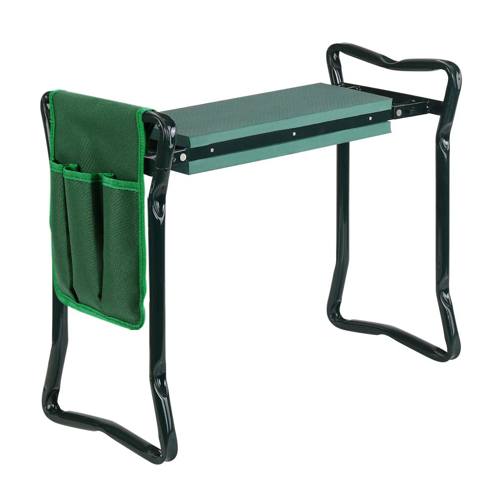Foldable Garden Kneeler and Seat with EVA Pad & Storage - Gardeon