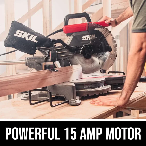 10-in 15-Amp Dual Bevel Sliding Compound Corded Miter Saw