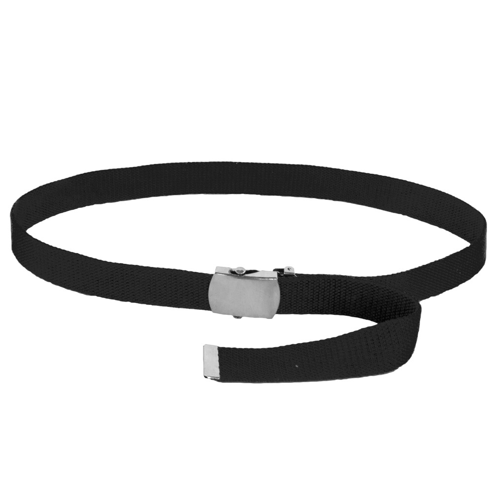 Mens Canvas Belts | Canvas Web Belt Black | Adjusts to 44-46