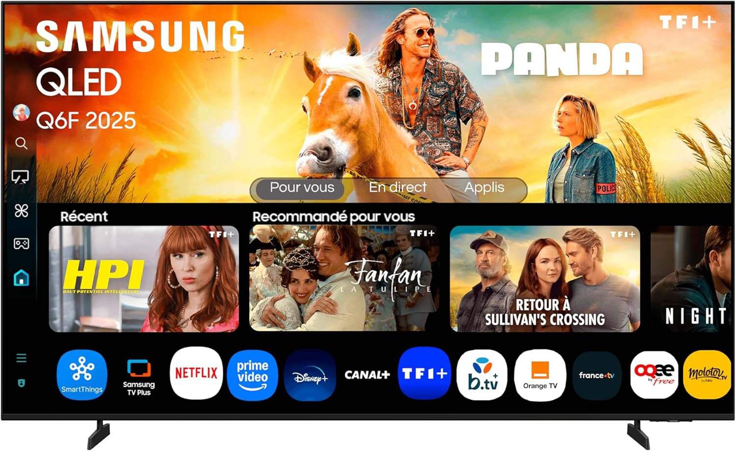Samsung TV 65 Pulgadas QLED Q6F 4K Smart TV con Vision AI, 100% Volumen de Color con Quantum Dot y más de 500 Canales