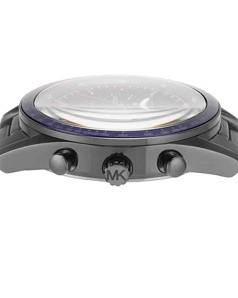 Michael Kors Warren Chronograph Navy Blue Dial Gunmetal Men's Watch - MK9111