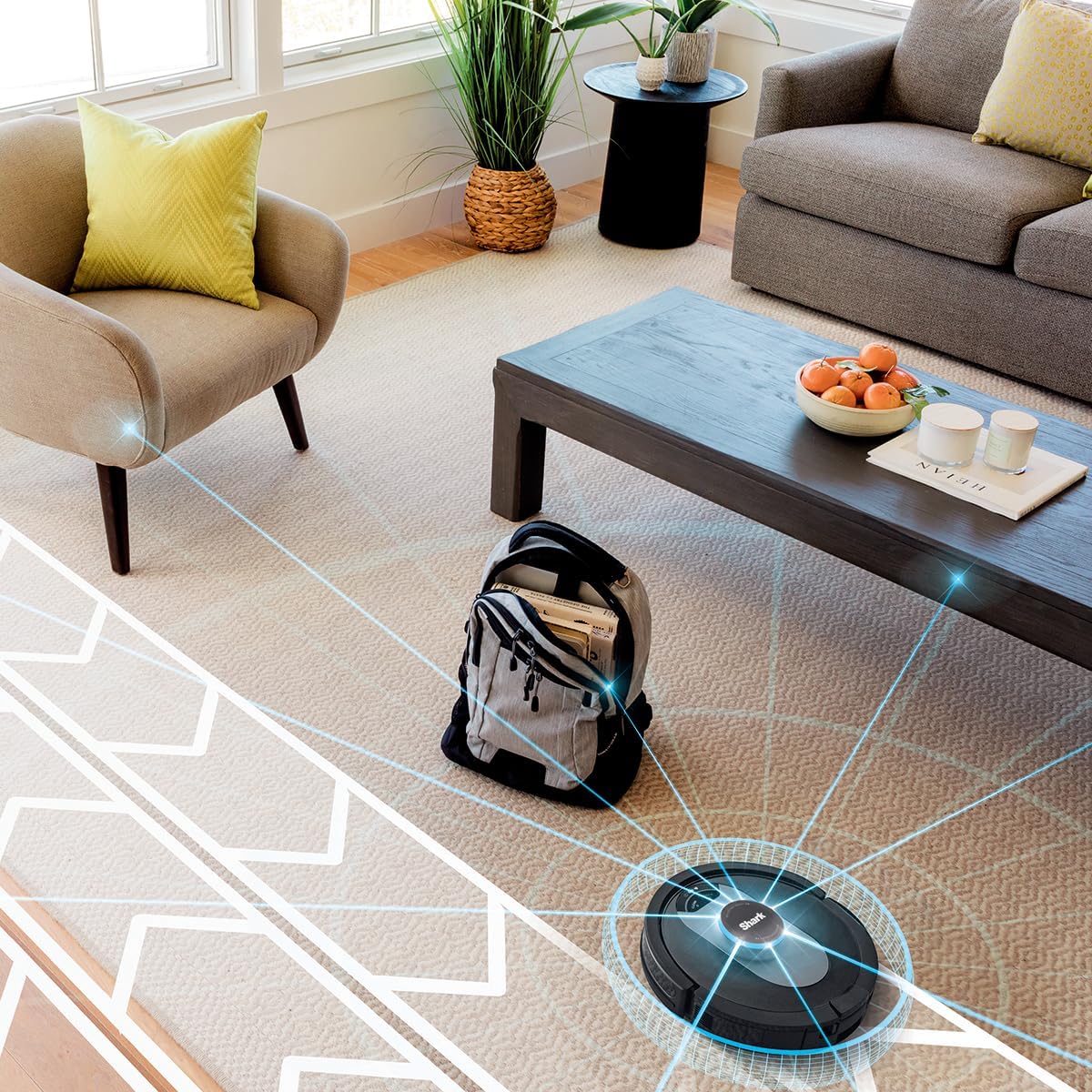 Super robotic vacuum cleaner, 30-day capacity bagless self-empty base, WiFi, Alexa compatible, black/silver